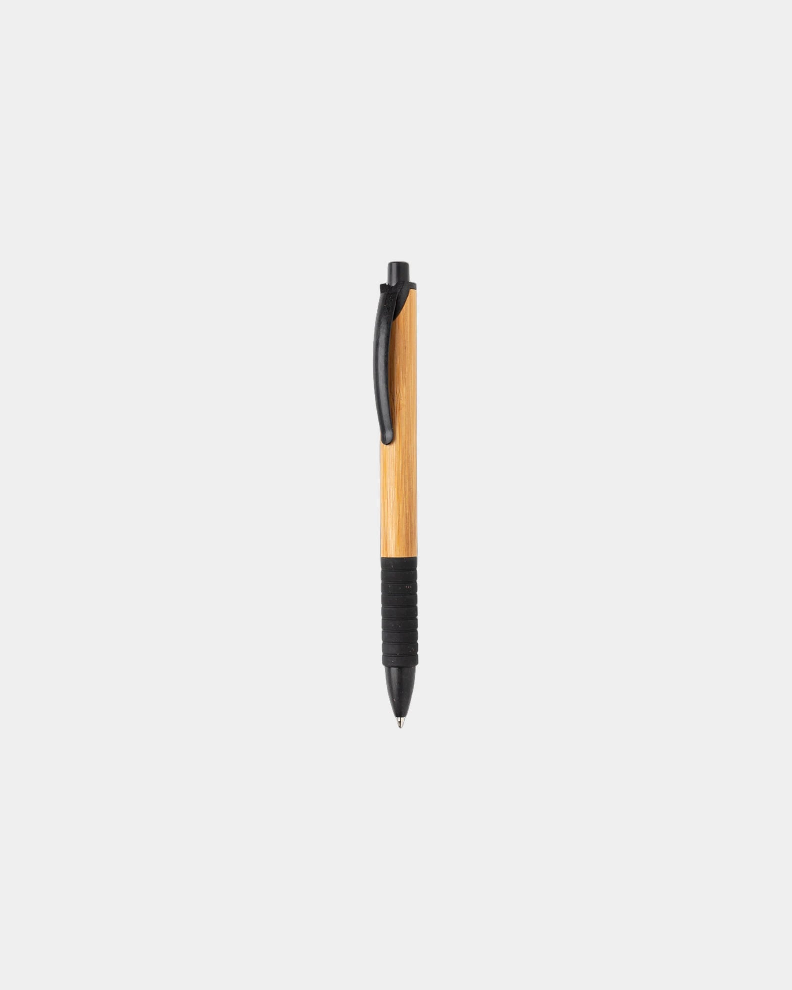 Promotional bamboo and wheat straw pen - Black