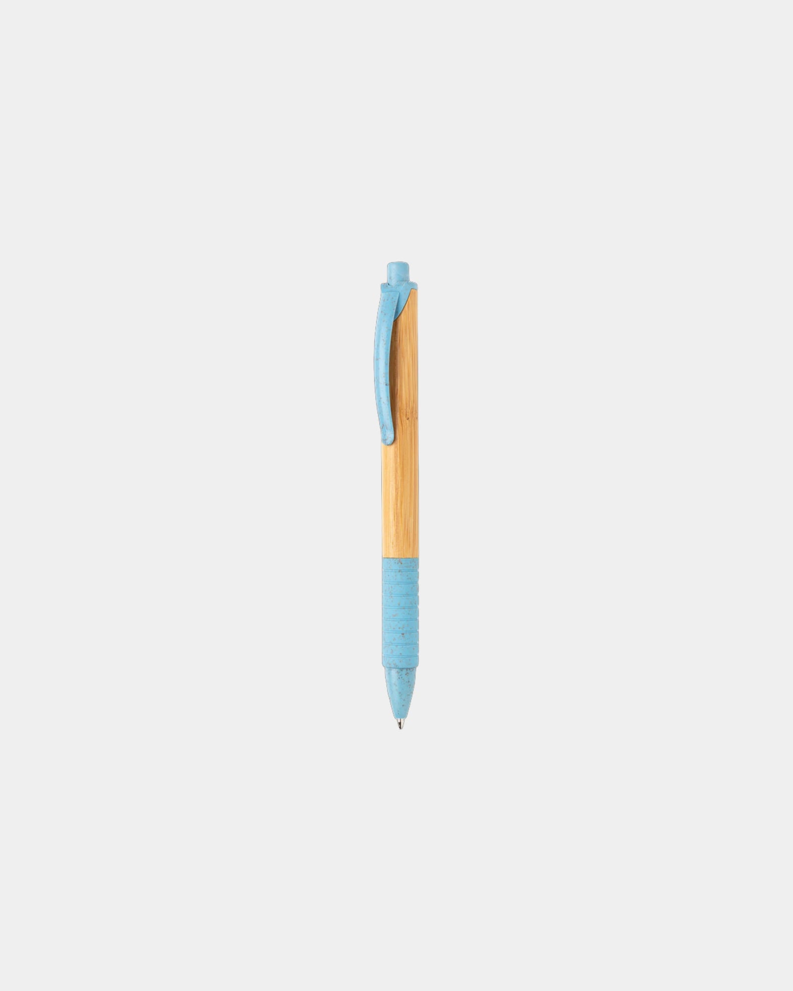 Promotional bamboo and wheat straw pen - Blue