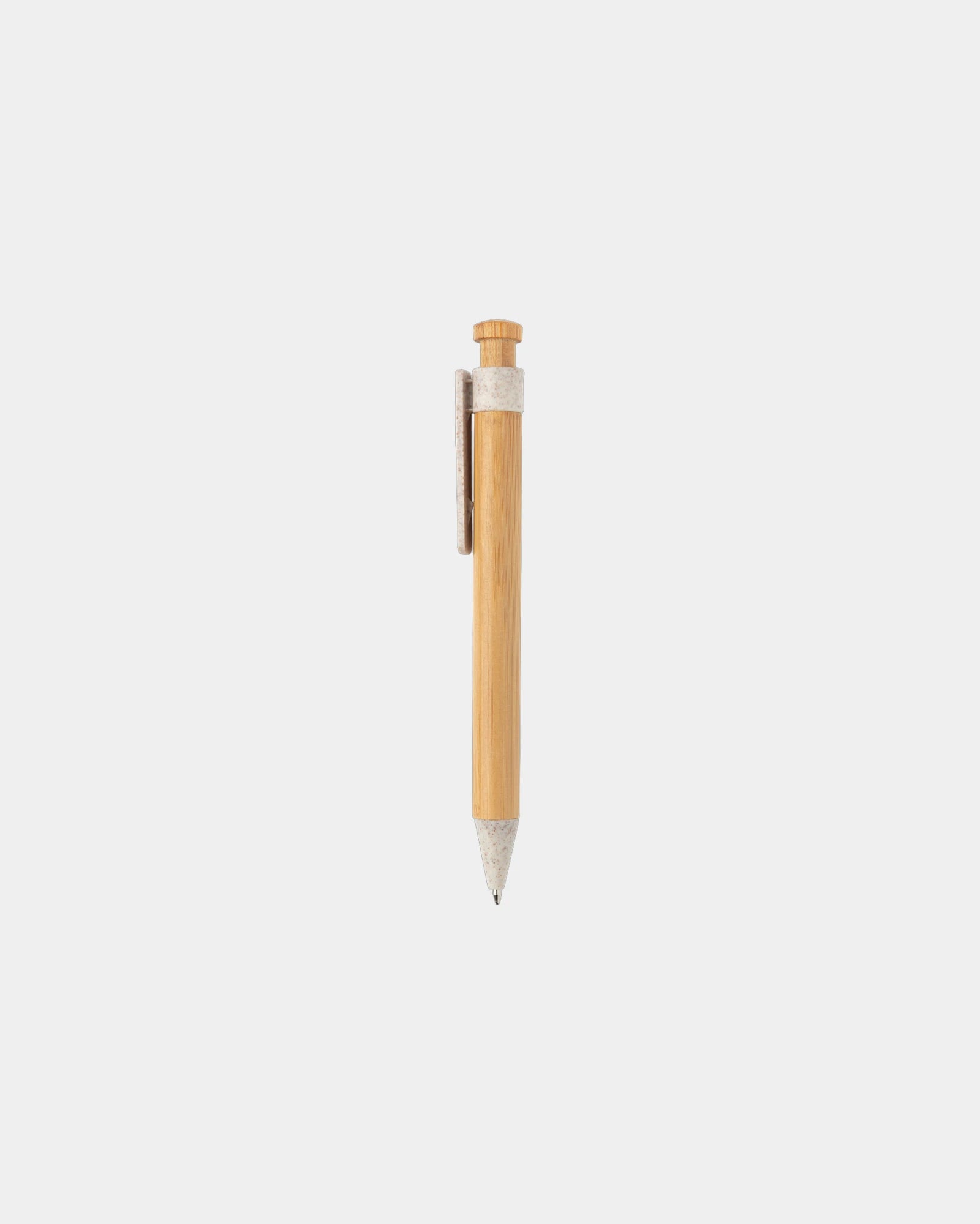 Promotional bamboo pen with wheat straw clip - 2