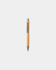 Promotional bamboo pen with metal details - Brown