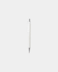 Promotional recycled ABS pen with rubber finish - White