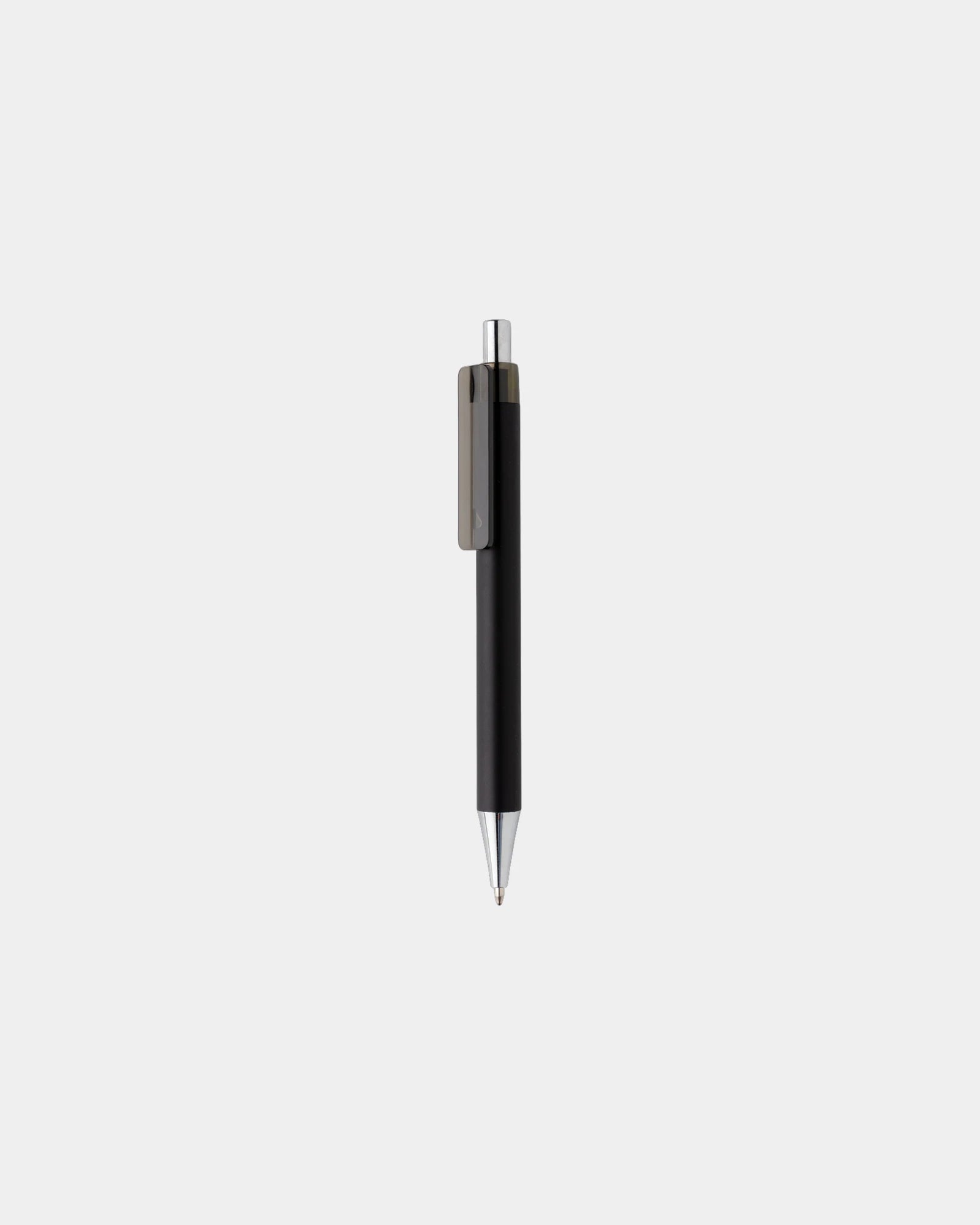 Promotional recycled ABS pen with rubber finish - Black