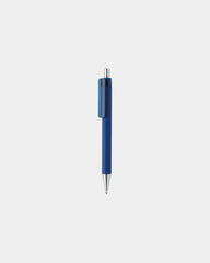Promotional recycled ABS pen with rubber finish - Navy