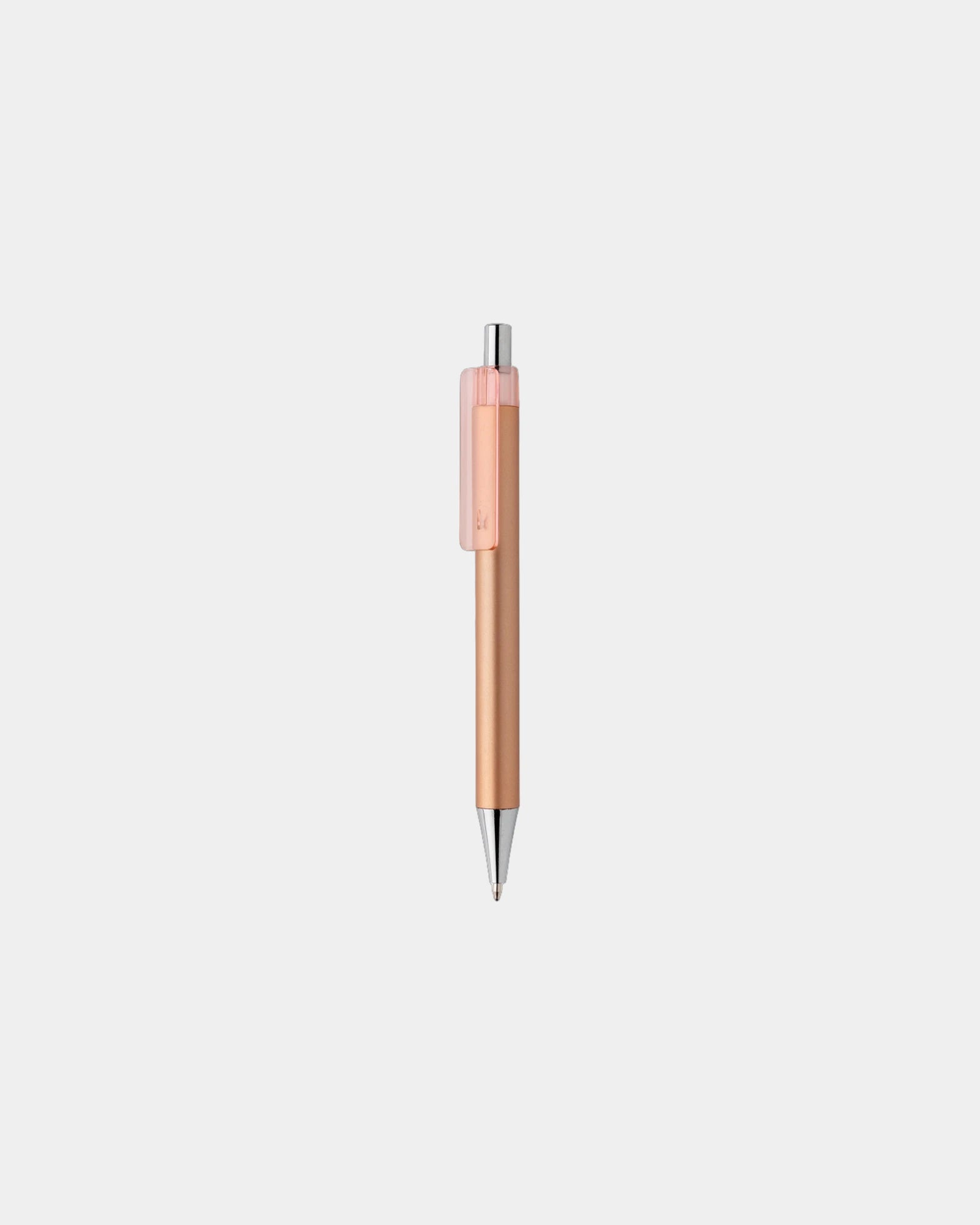 Promotional metallic finish plastic pen - Brown