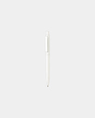 Promotional plastic pen with metal finish - White