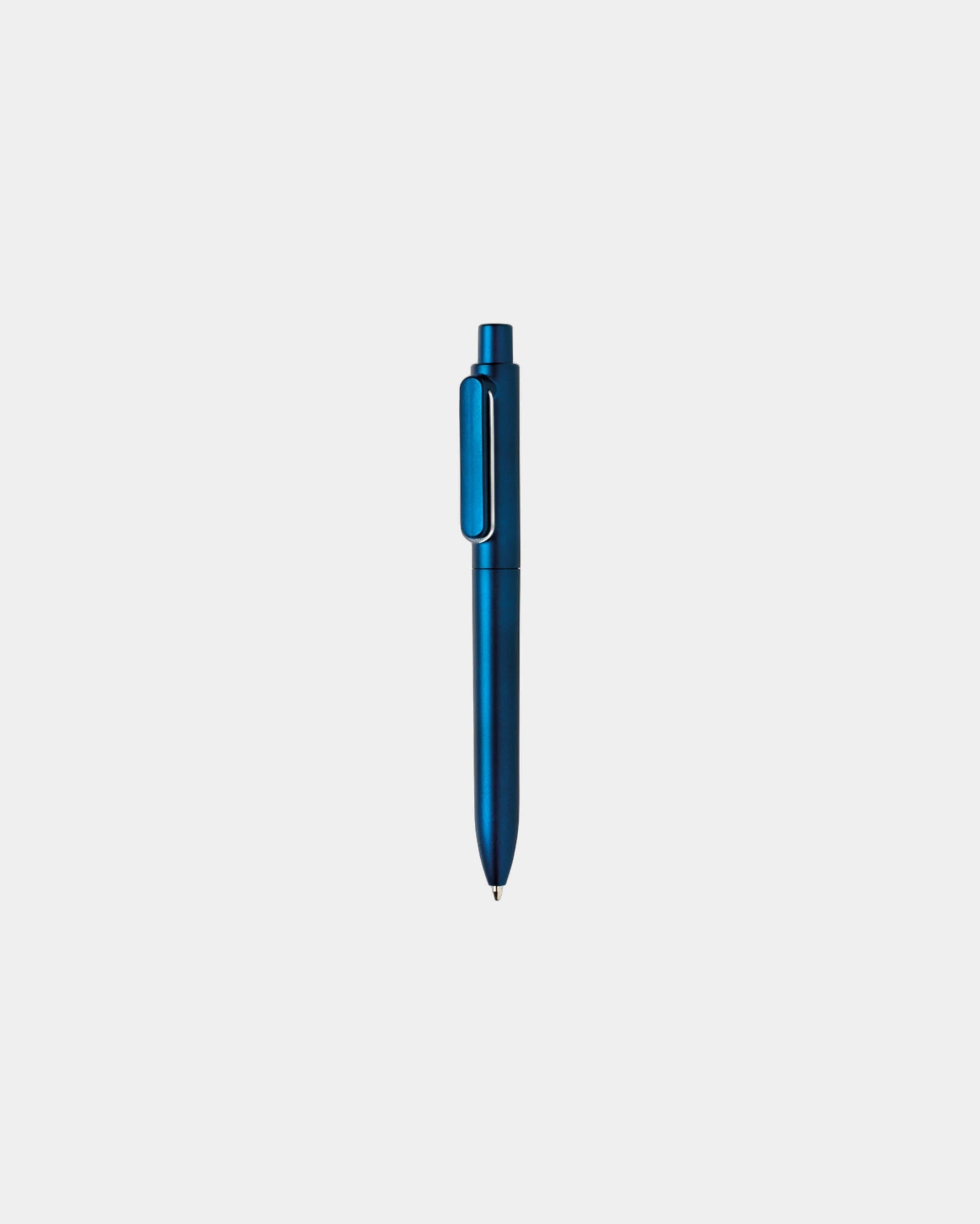 Promotional plastic pen with metal finish - Blue