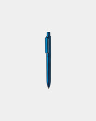 Promotional plastic pen with metal finish - Blue