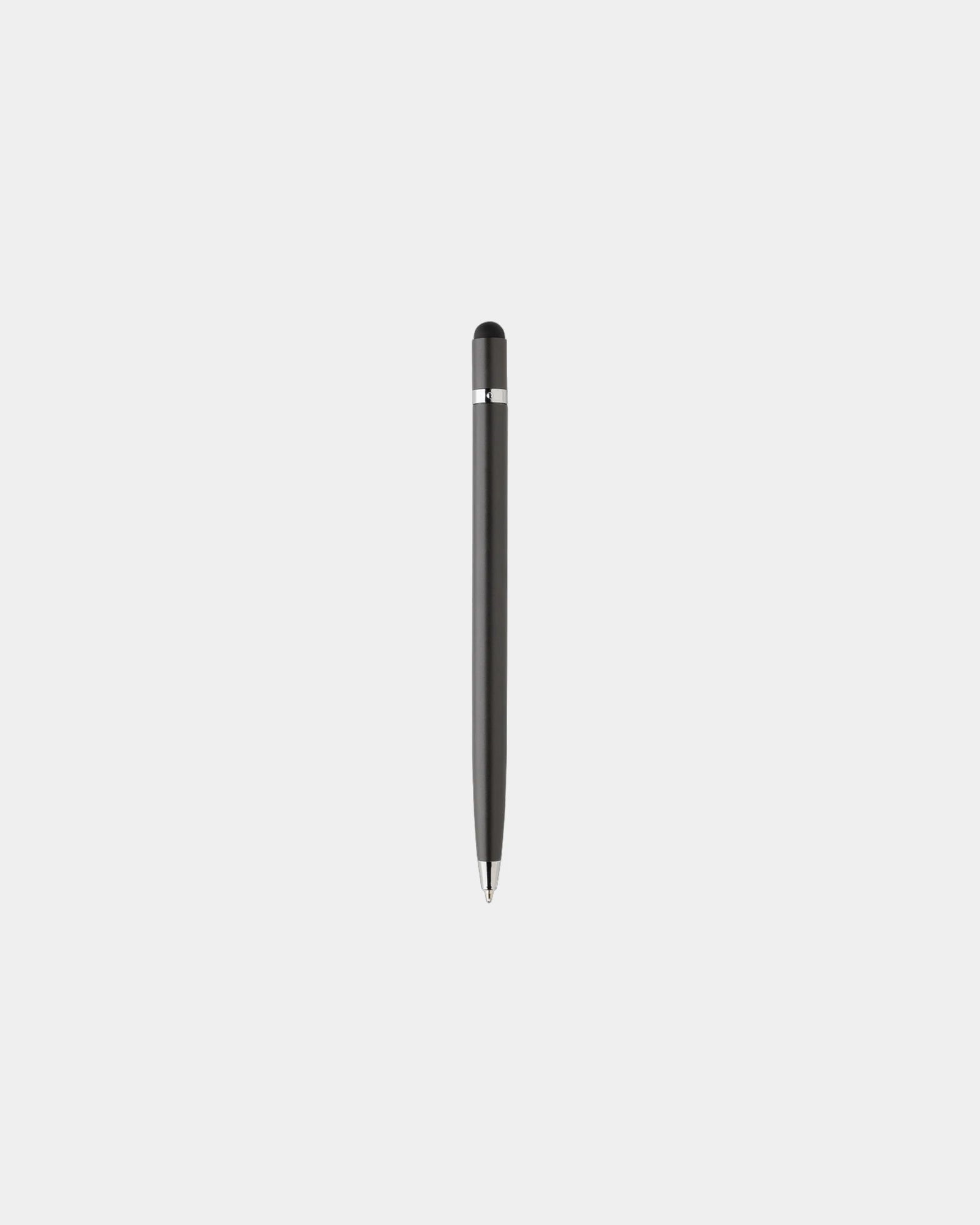 Promotional metal pen with stylus - Grey