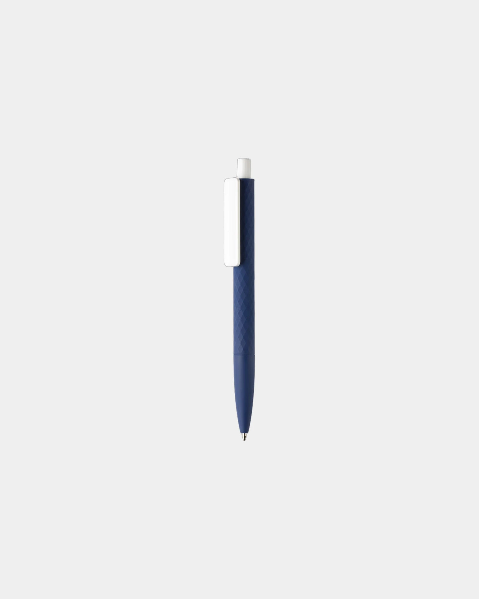 Promotional recycled ABS pen with rubber finish - Navy