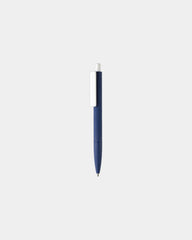 Promotional recycled ABS pen with rubber finish - Navy