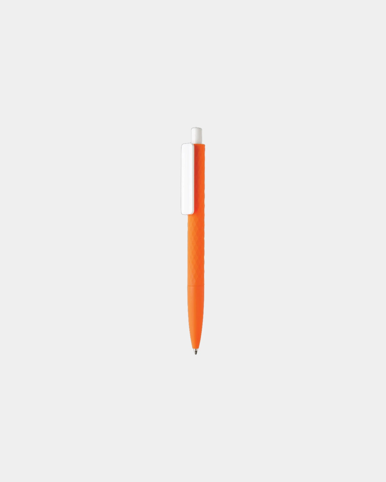 Promotional recycled ABS pen with rubber finish - Orange