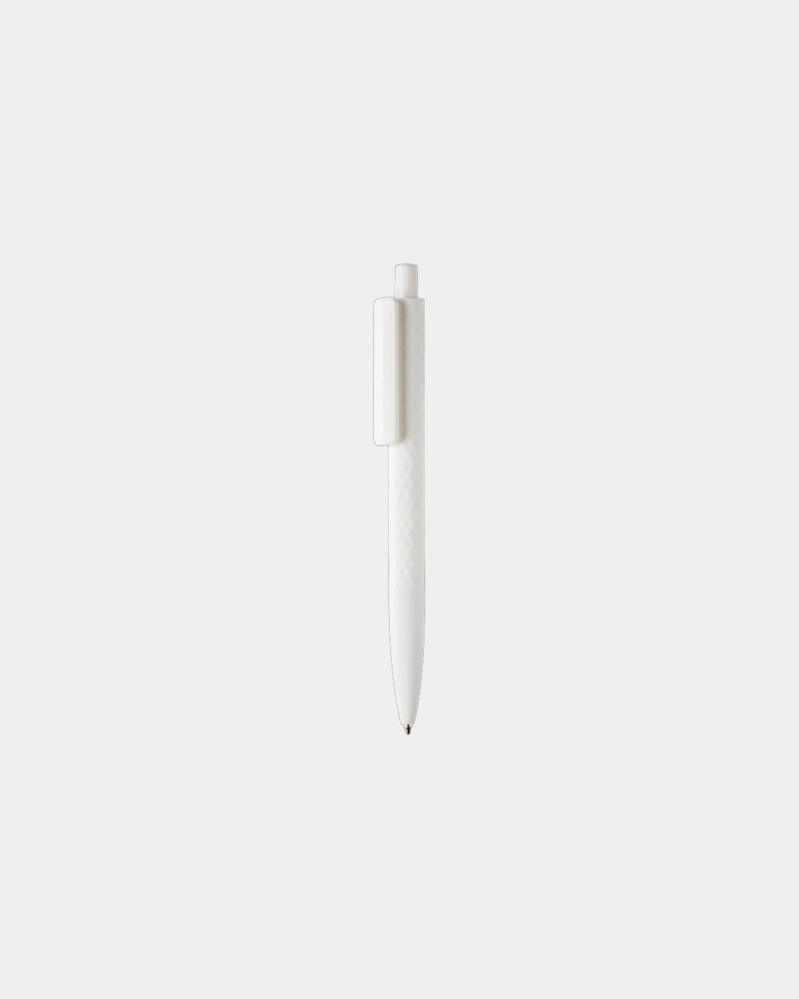Promotional recycled ABS pen with rubber finish - White