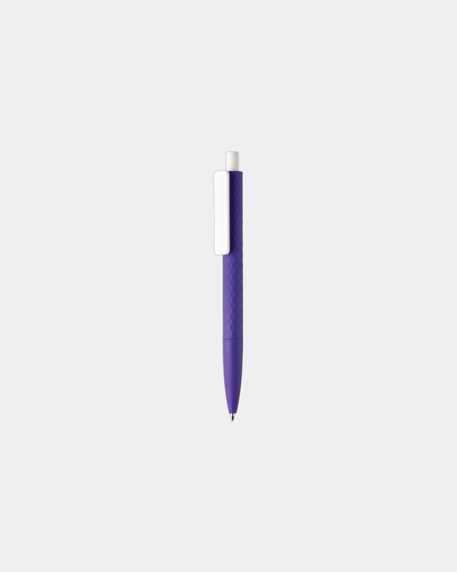 Promotional recycled ABS pen with rubber finish - Purple
