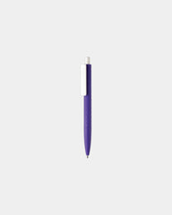 Promotional recycled ABS pen with rubber finish - Purple