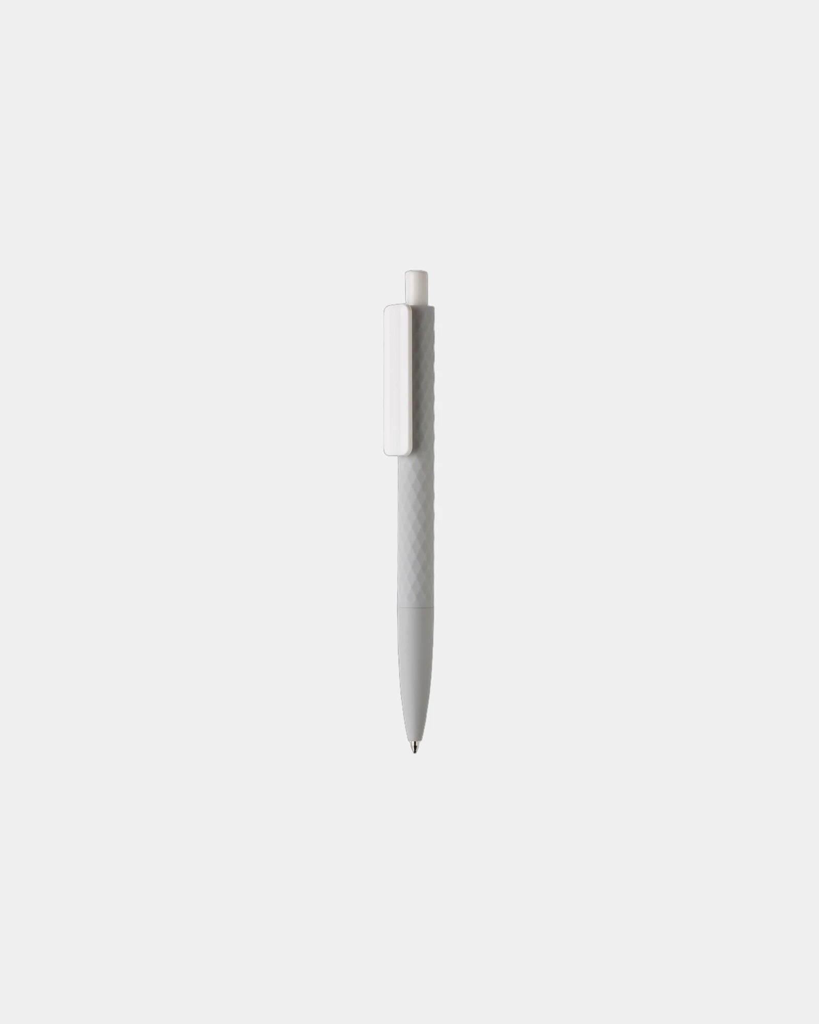 Promotional recycled ABS pen with rubber finish - Grey