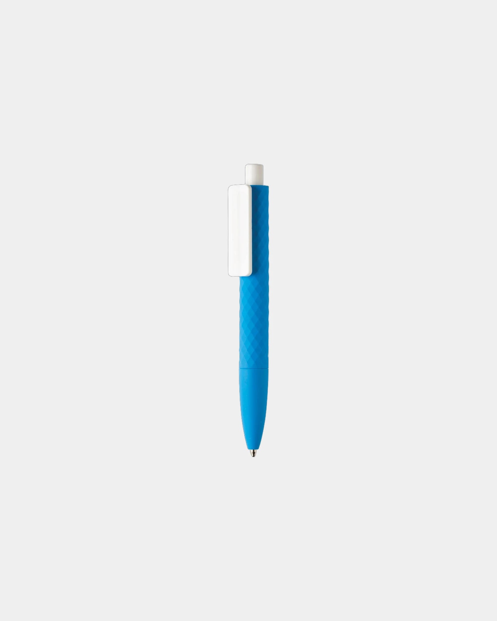 Promotional recycled ABS pen with rubber finish - Blue