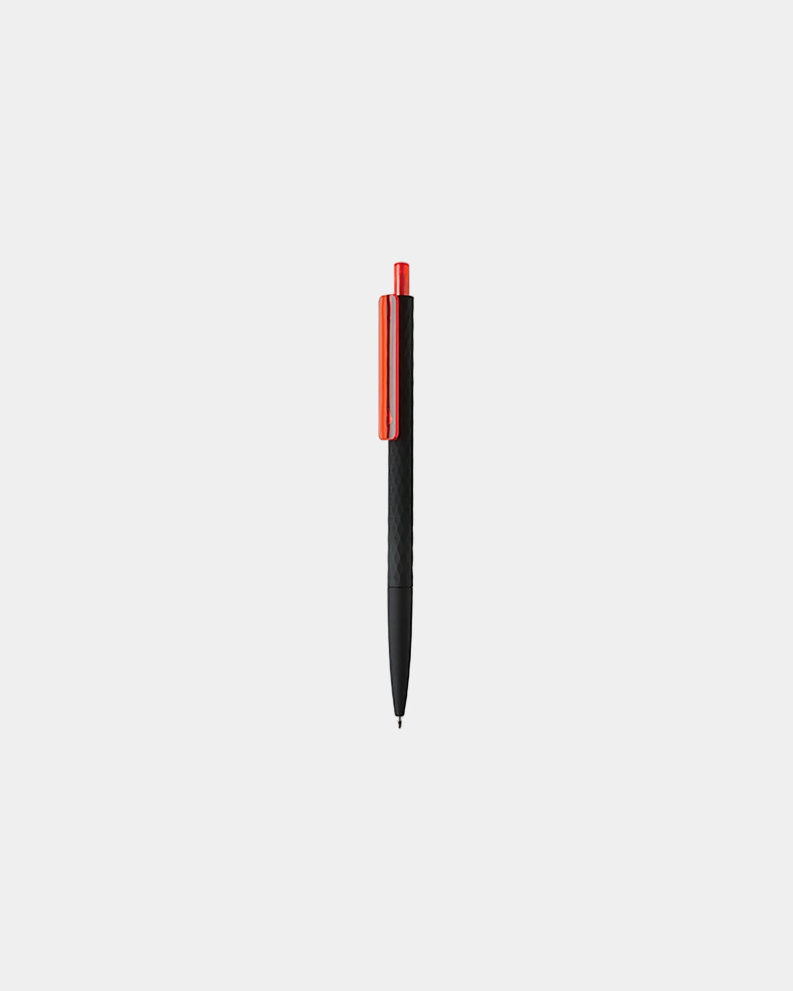 Promotional recycled ABS pen with textured finish - Red