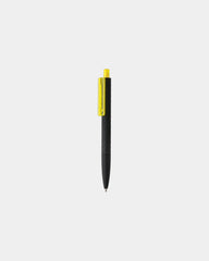 Promotional recycled ABS pen with textured finish - Yellow