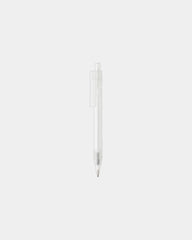 Promotional recycled rPET pen for writing - White