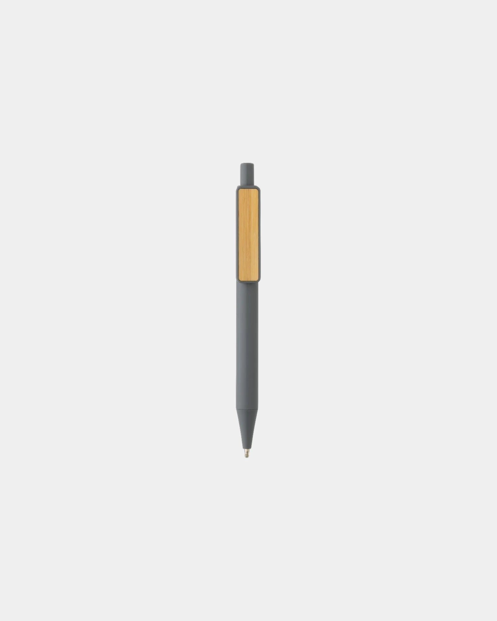 Promotional recycled ABS pen with bamboo clip - 4