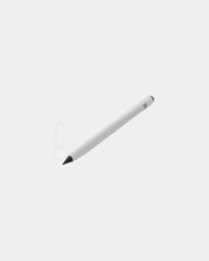 Promotional aluminum pencil with eraser - White