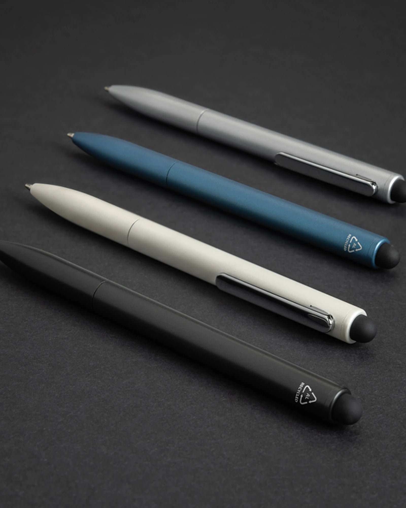 Promotional recycled aluminum pen with stylus Kymi - 12