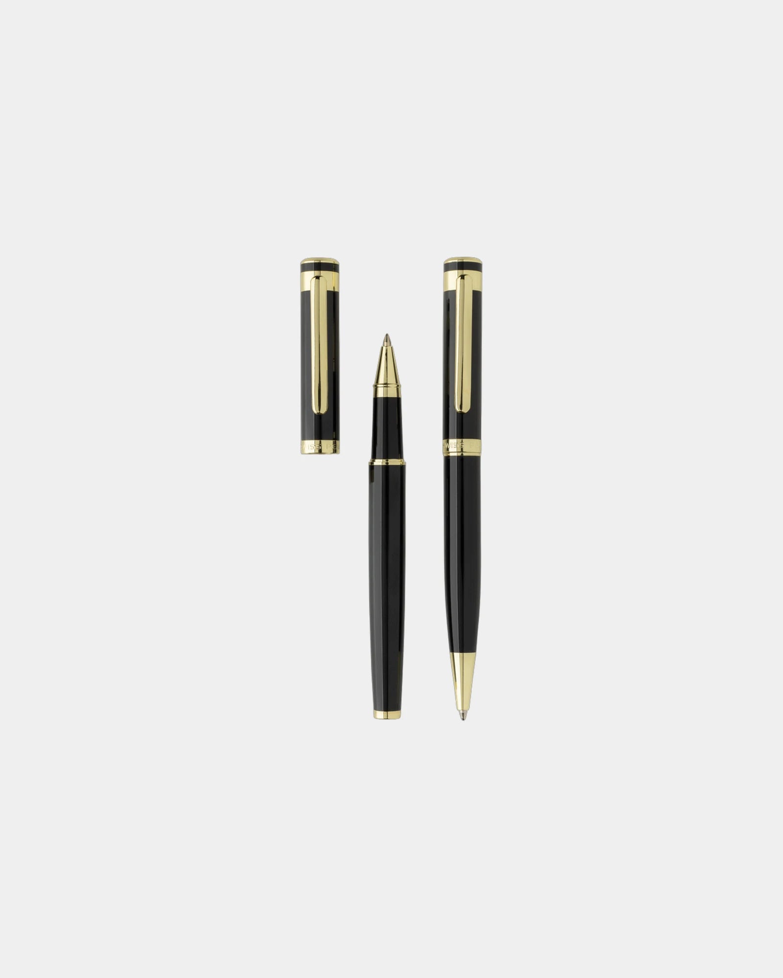 Promotional recycled brass pen set Swiss Peak Luca - 2