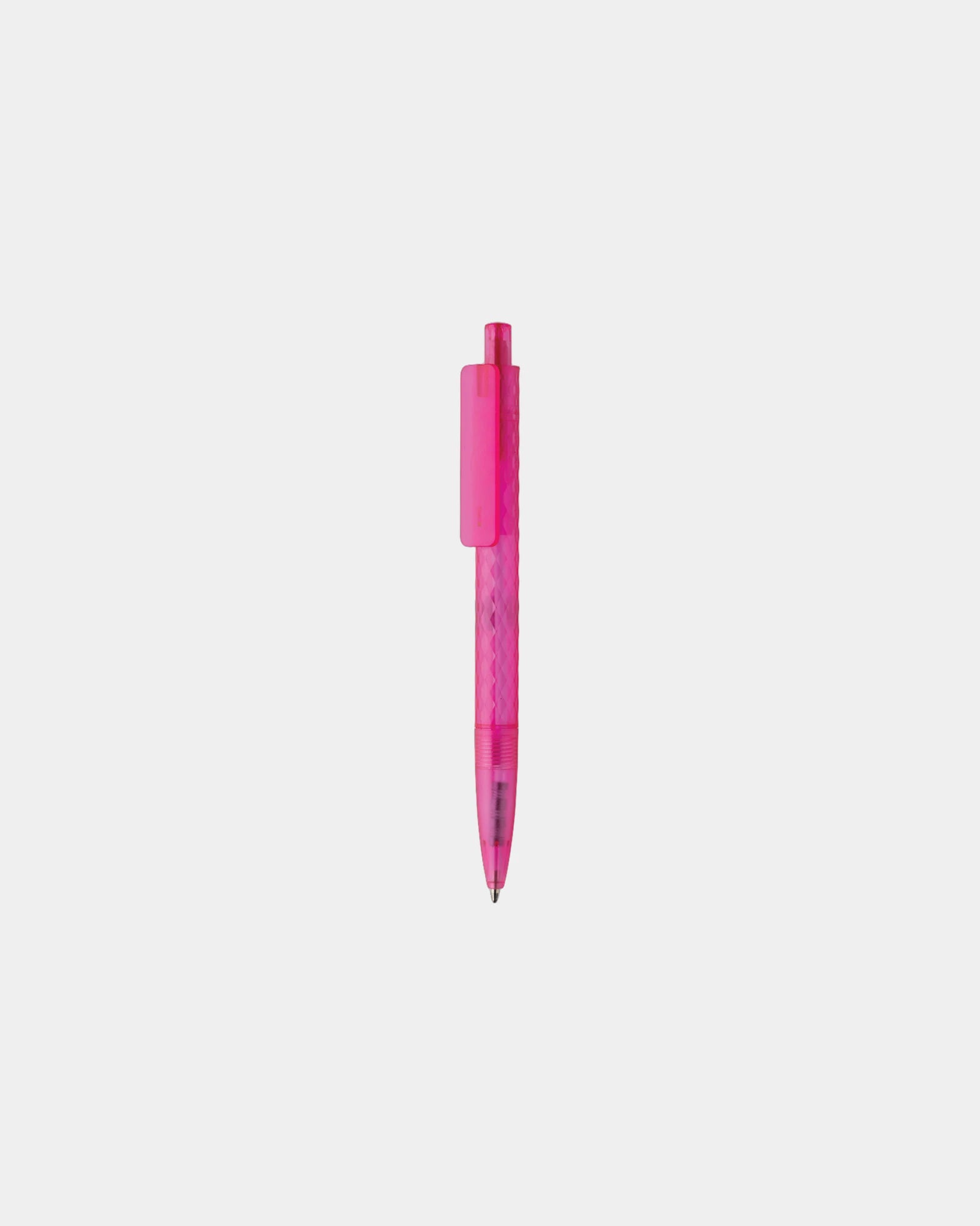 Promotional recycled plastic pen X3 - Pink