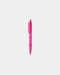 Promotional recycled plastic pen X3 - Pink