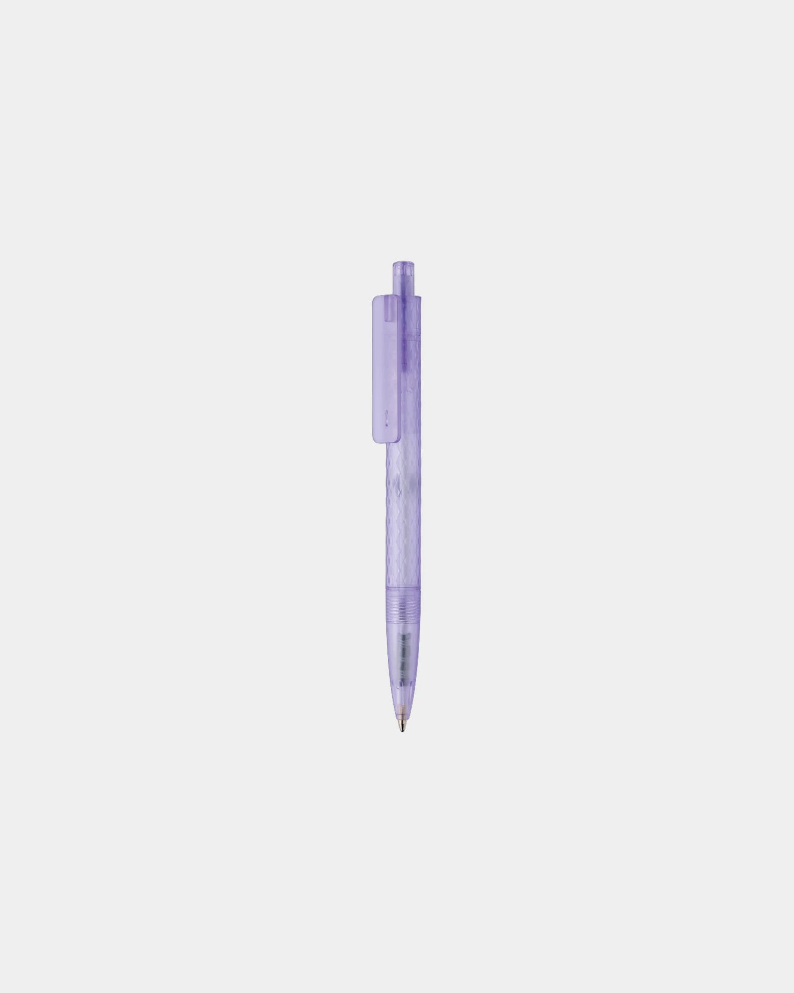 Promotional recycled plastic pen X3 - Purple