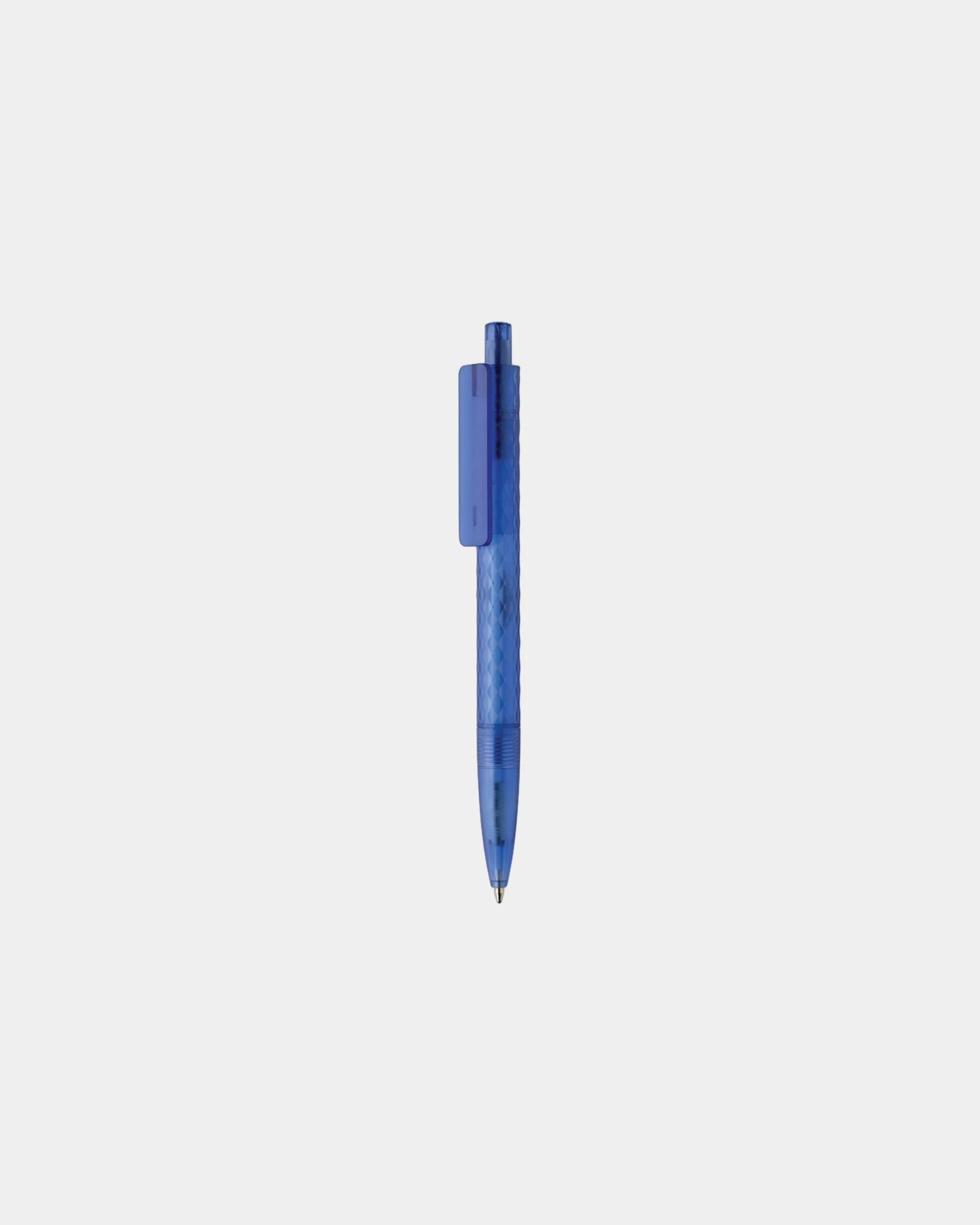 Promotional recycled plastic pen X3 - Blue