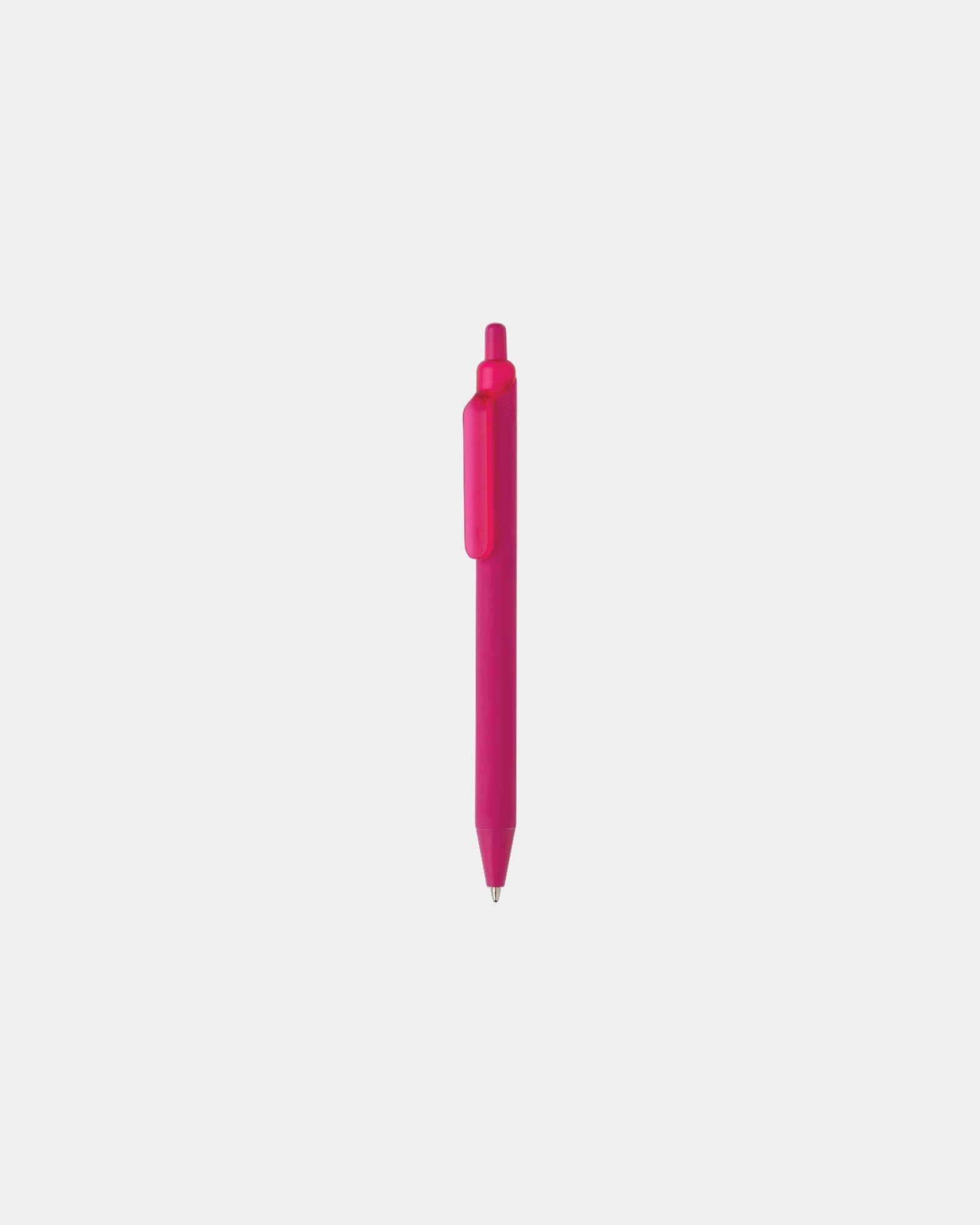Promotional recycled ABS pen with silicone grip - Pink