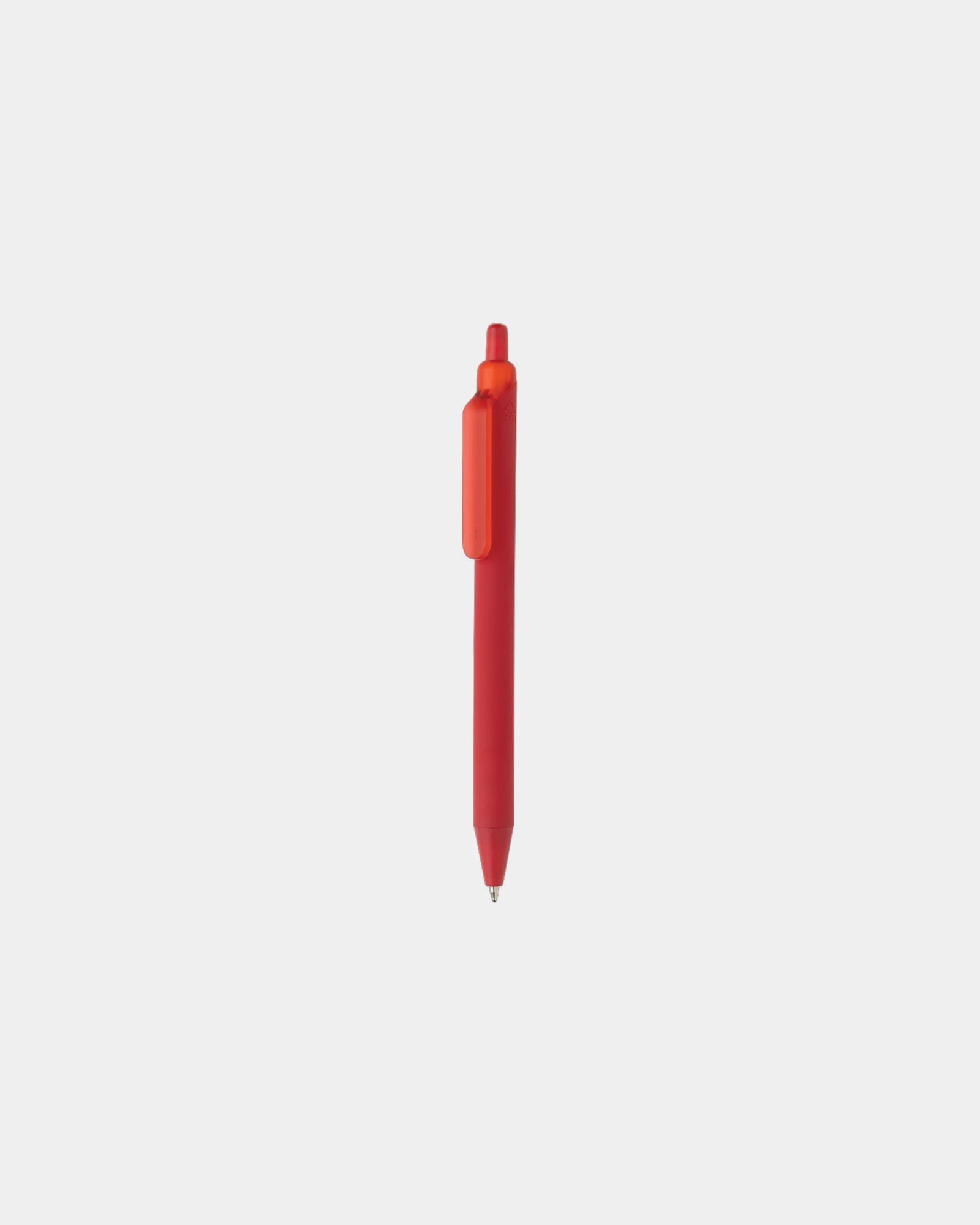Promotional recycled ABS pen with silicone grip - Red