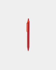 Promotional recycled ABS pen with silicone grip - Red