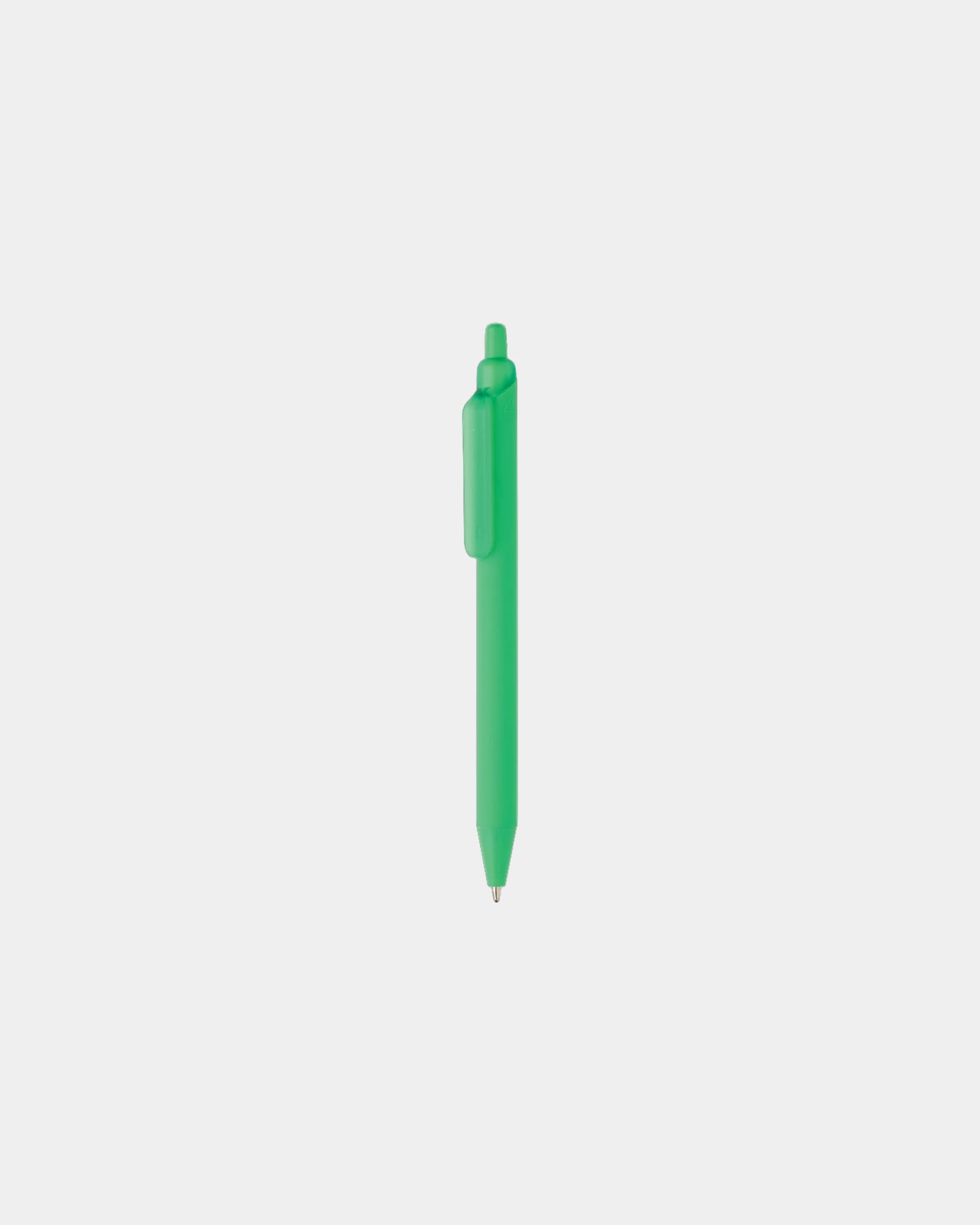 Promotional recycled ABS pen with silicone grip - Green