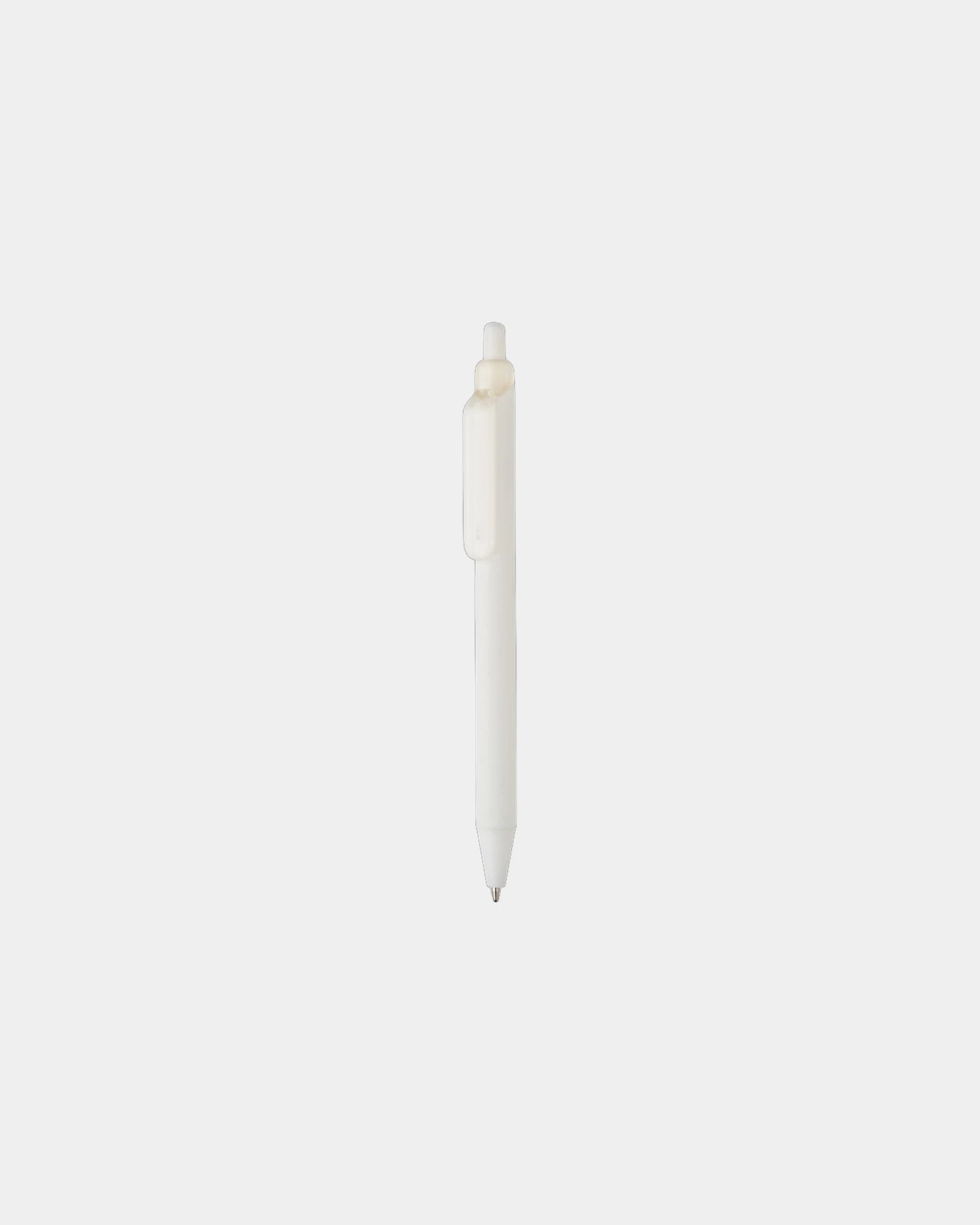 Promotional recycled ABS pen with silicone grip - White