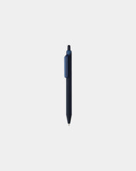 Promotional recycled ABS pen with silicone grip - Navy