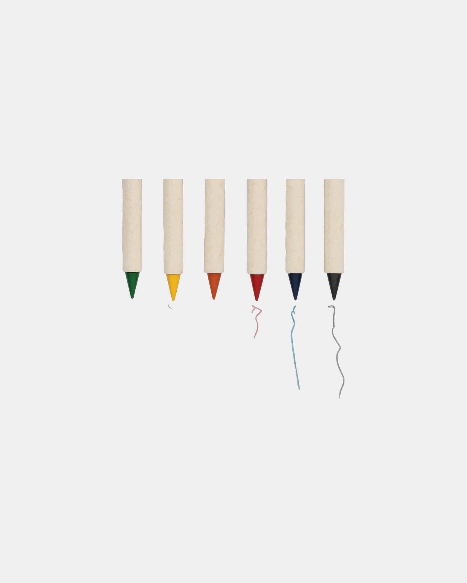 Promotional recycled color pencil set 6 pieces - 2