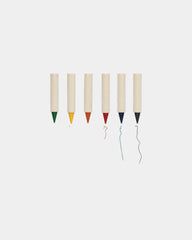 Promotional recycled color pencil set 6 pieces - 2