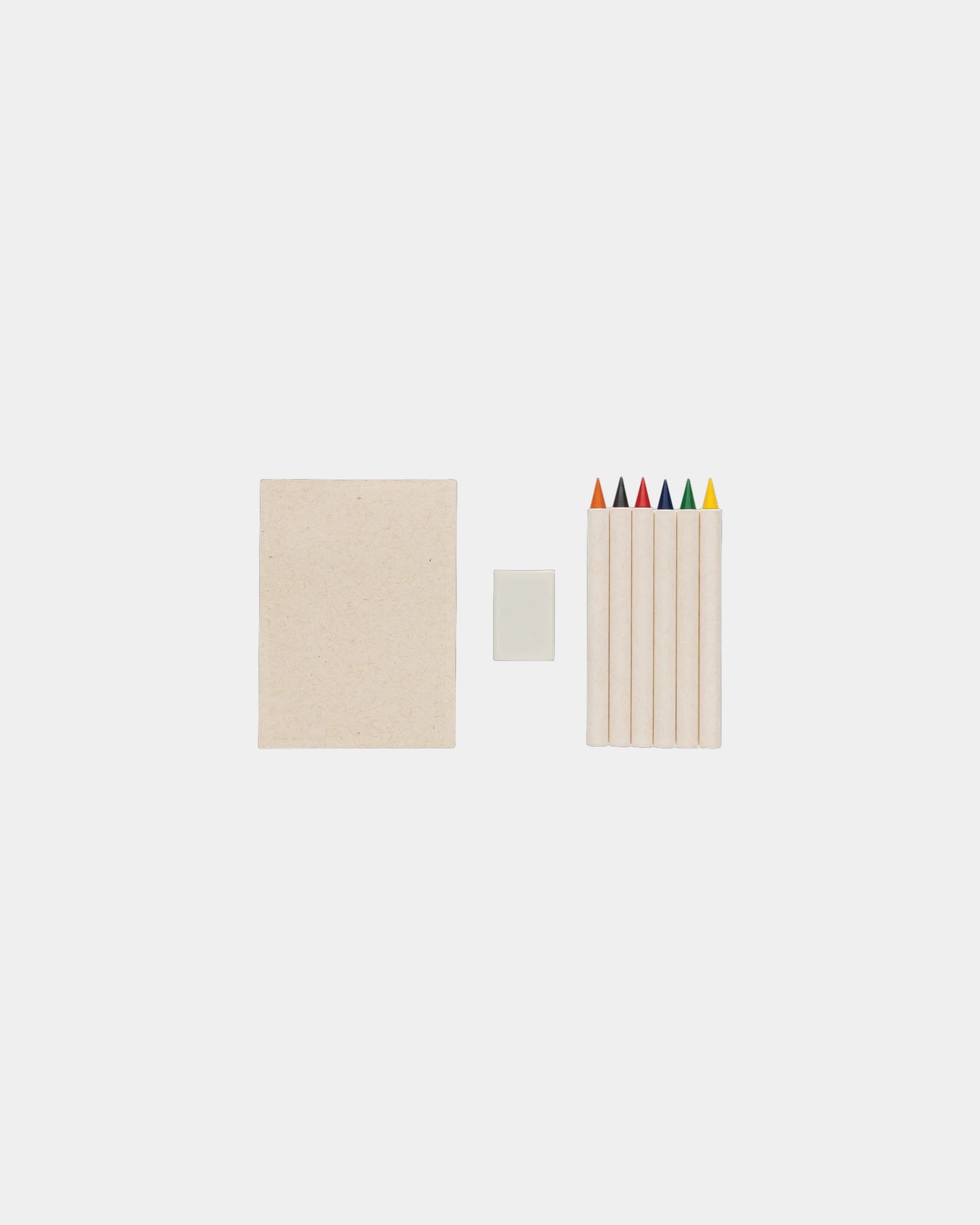Promotional recycled color pencil set with notebook - 1