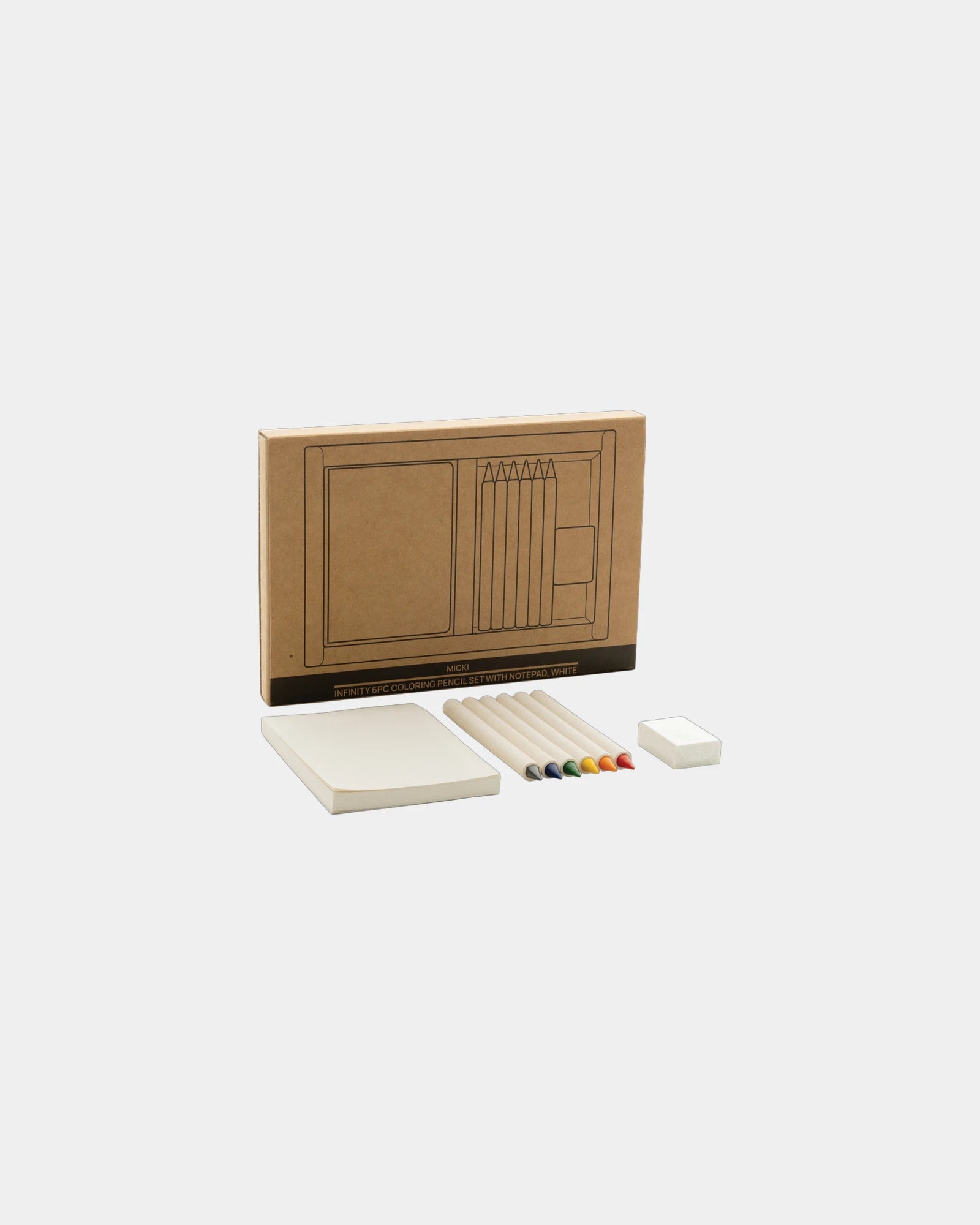 Promotional recycled color pencil set with notebook - 3