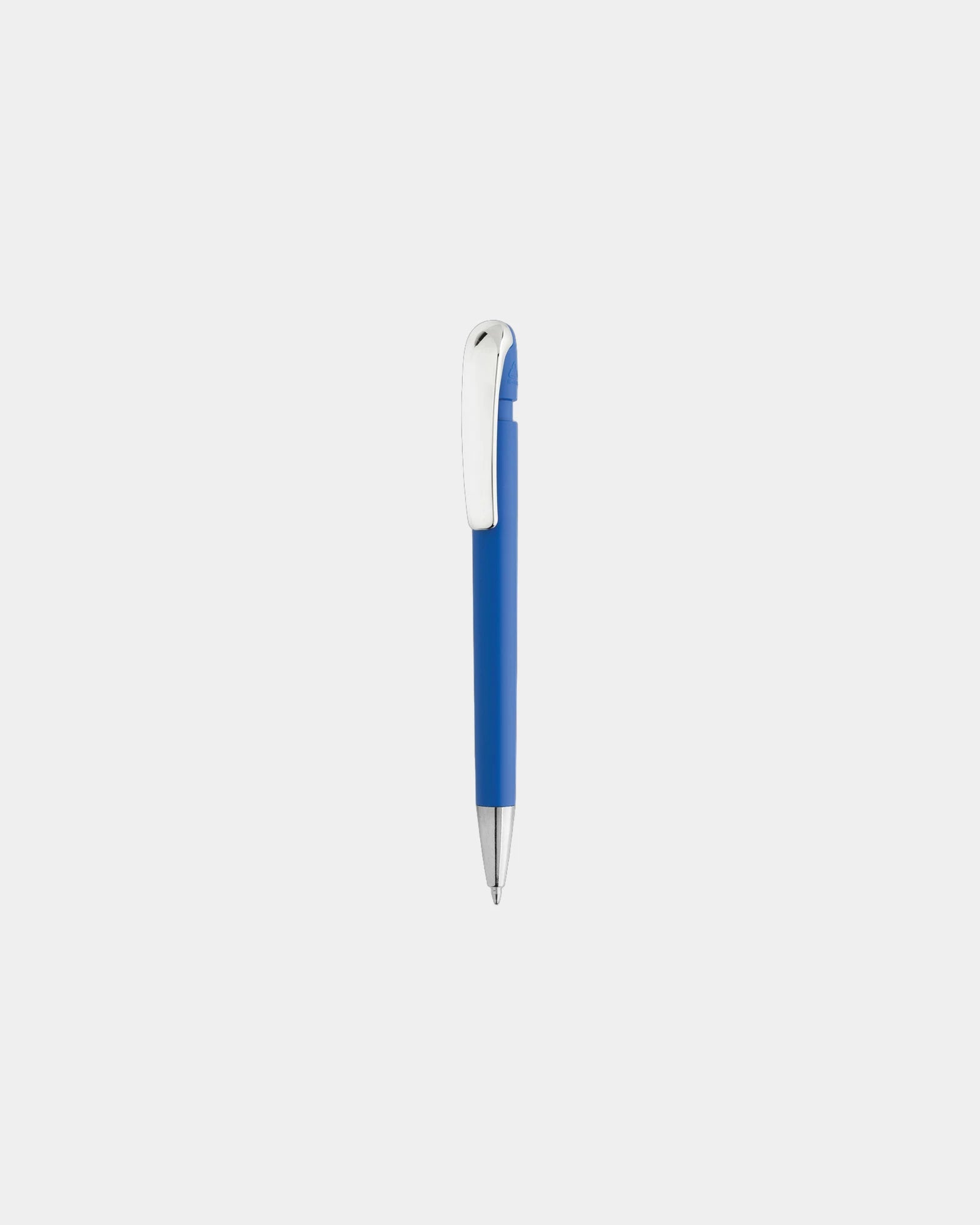 Promotional recycled ABS pen with metal clip - Blue