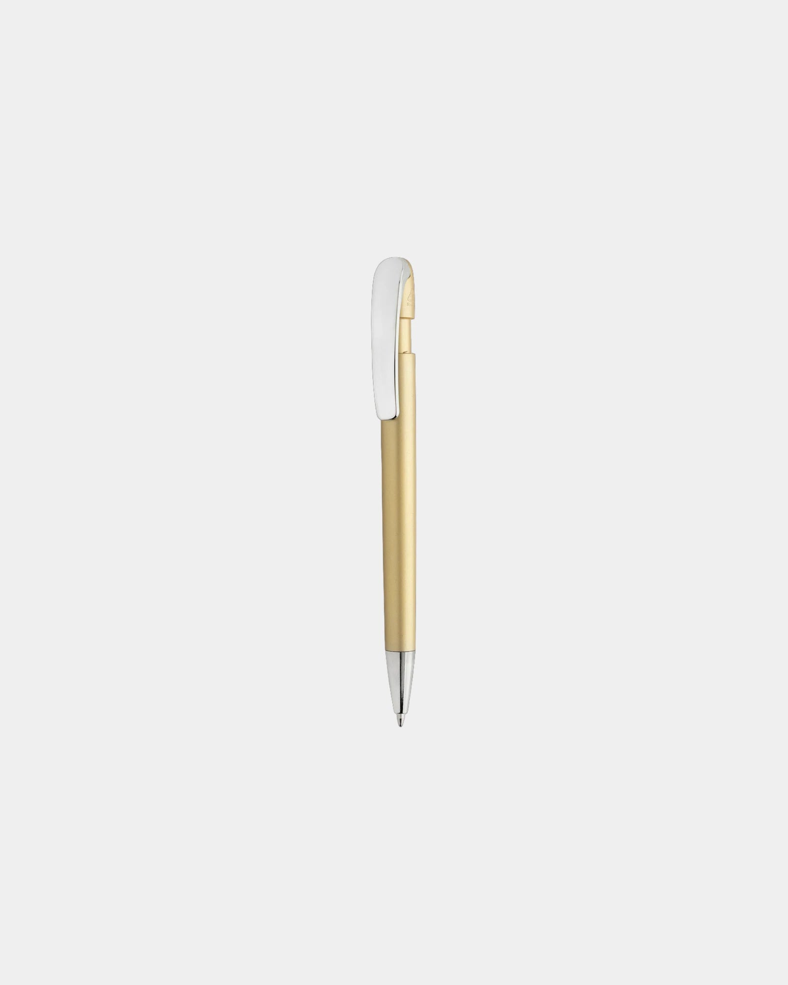 Promotional recycled ABS pen with metal clip - Gold