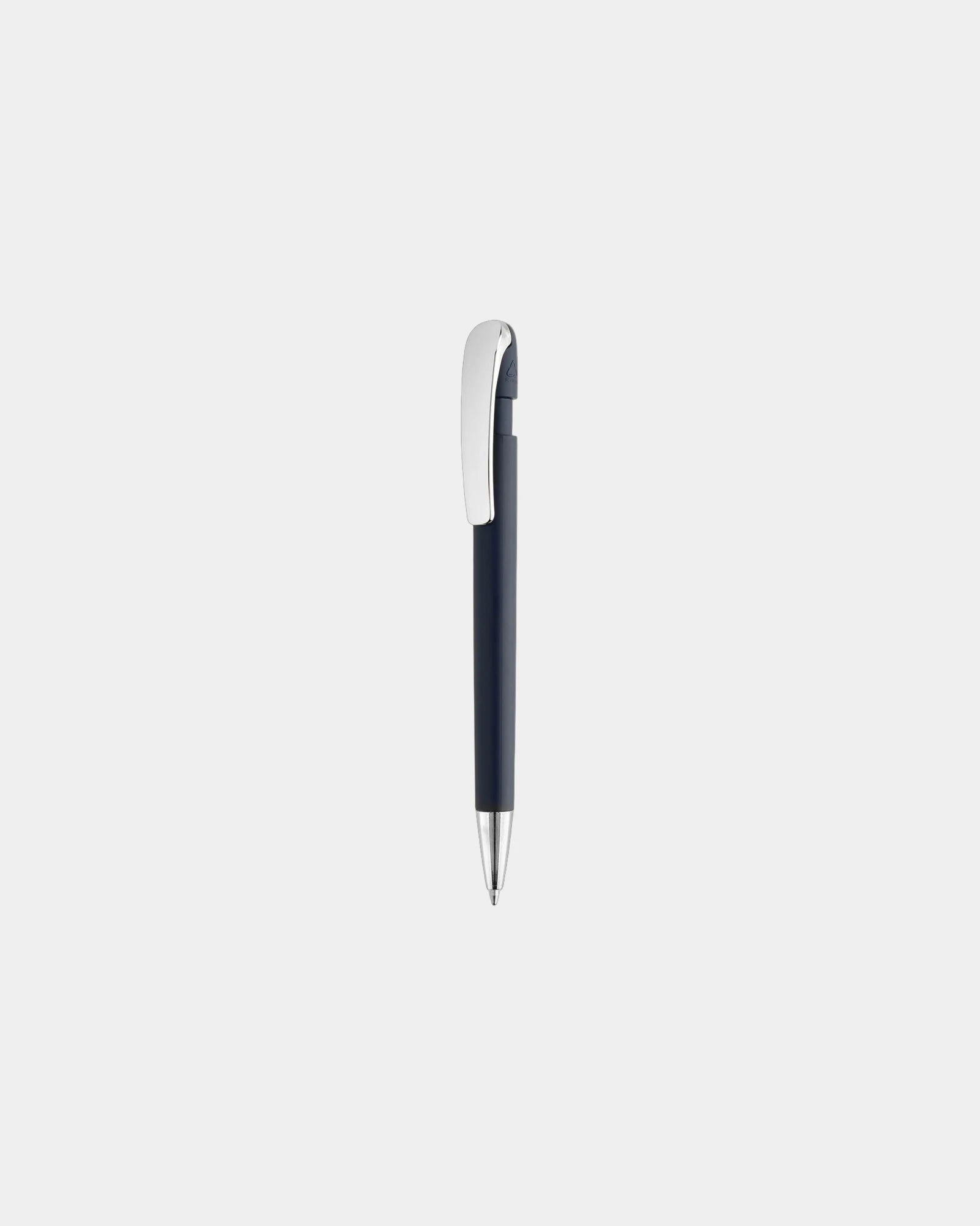 Promotional recycled ABS pen with metal clip - Navy