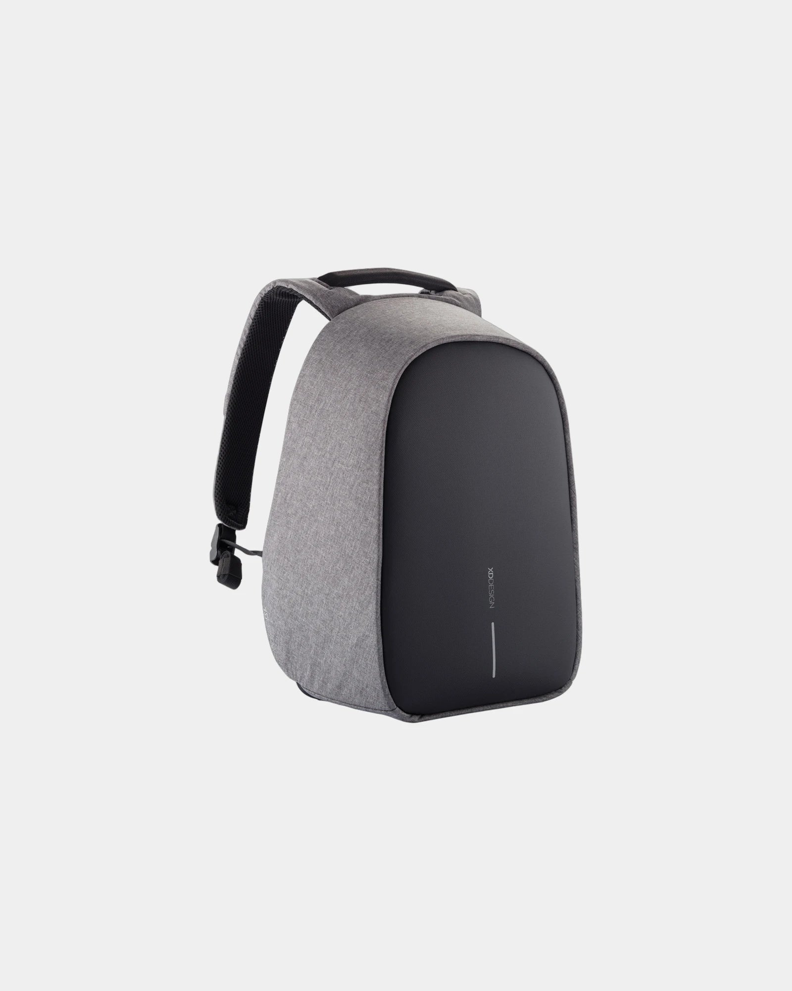 Custom anti-theft rPET backpack Bobby Hero - Grey