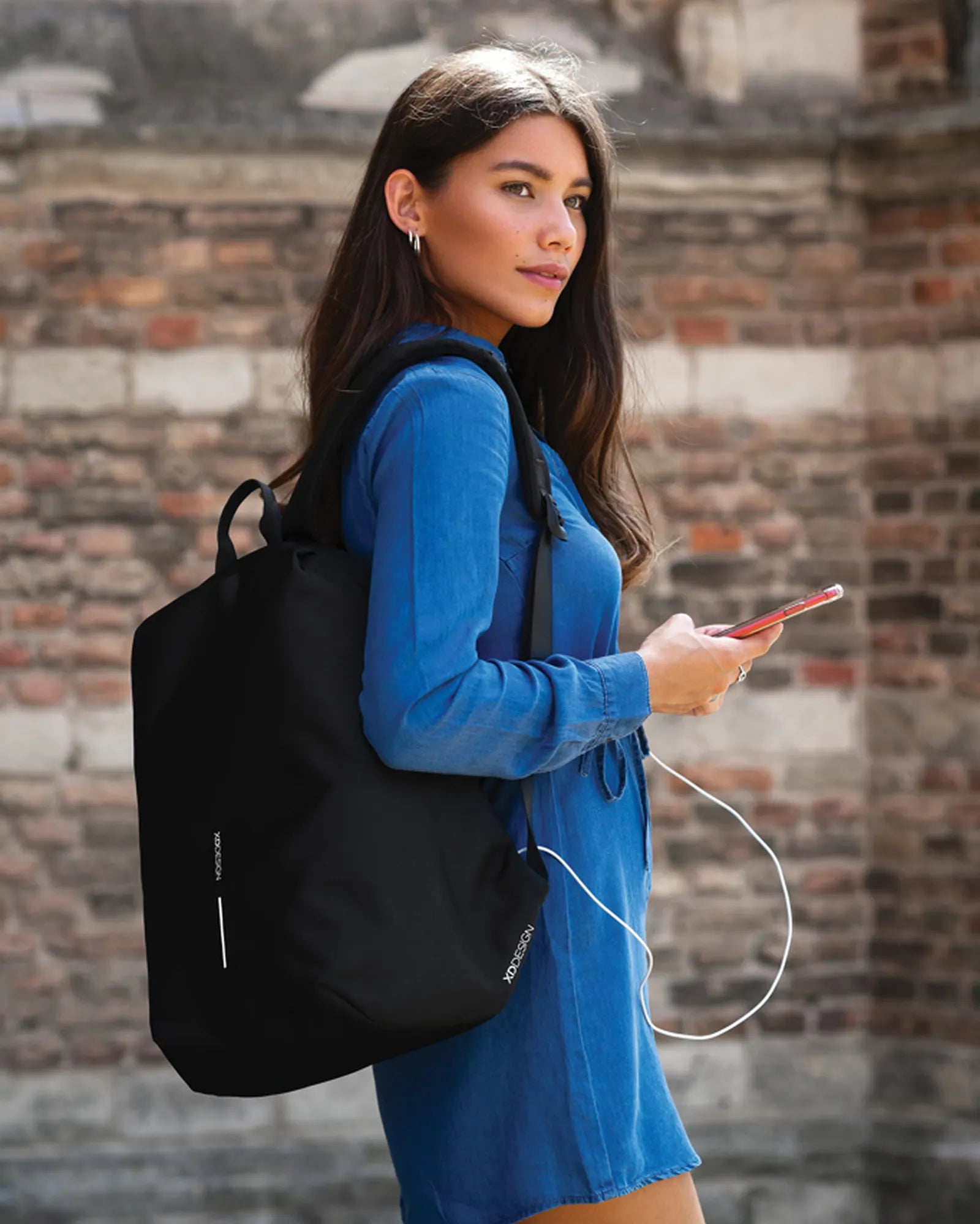 Promotional rPET anti-theft backpack Bobby Soft - 10