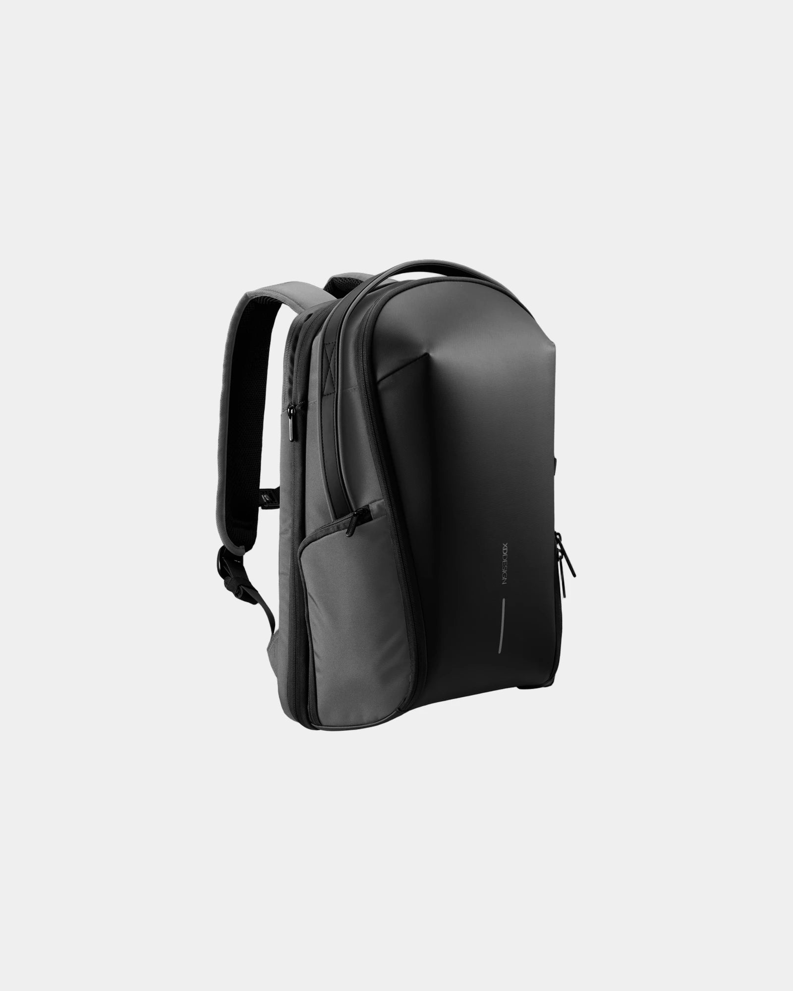 Promotional rPET laptop backpack Bizz - Grey