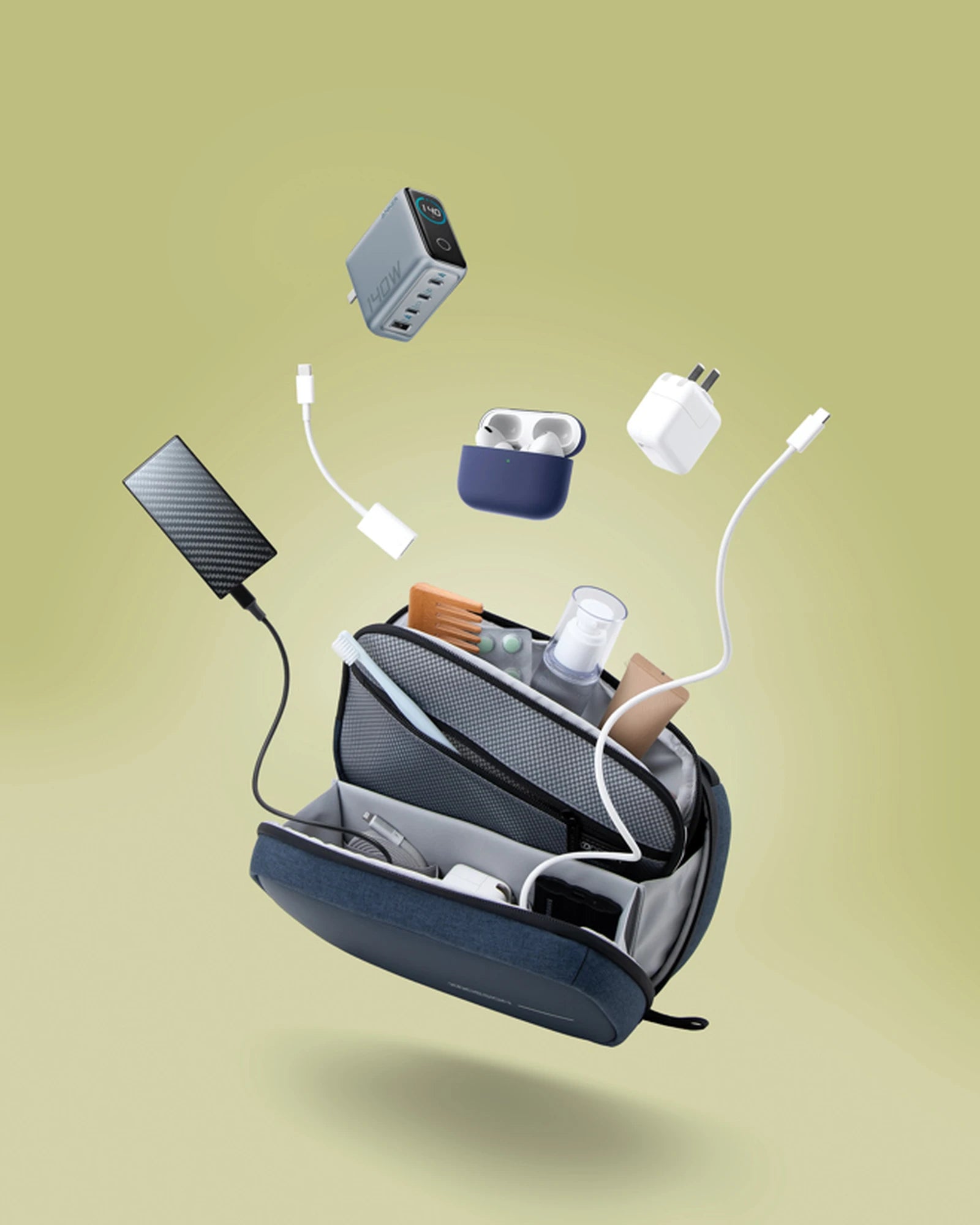Promotional rPET travel toiletry pouch set - 15