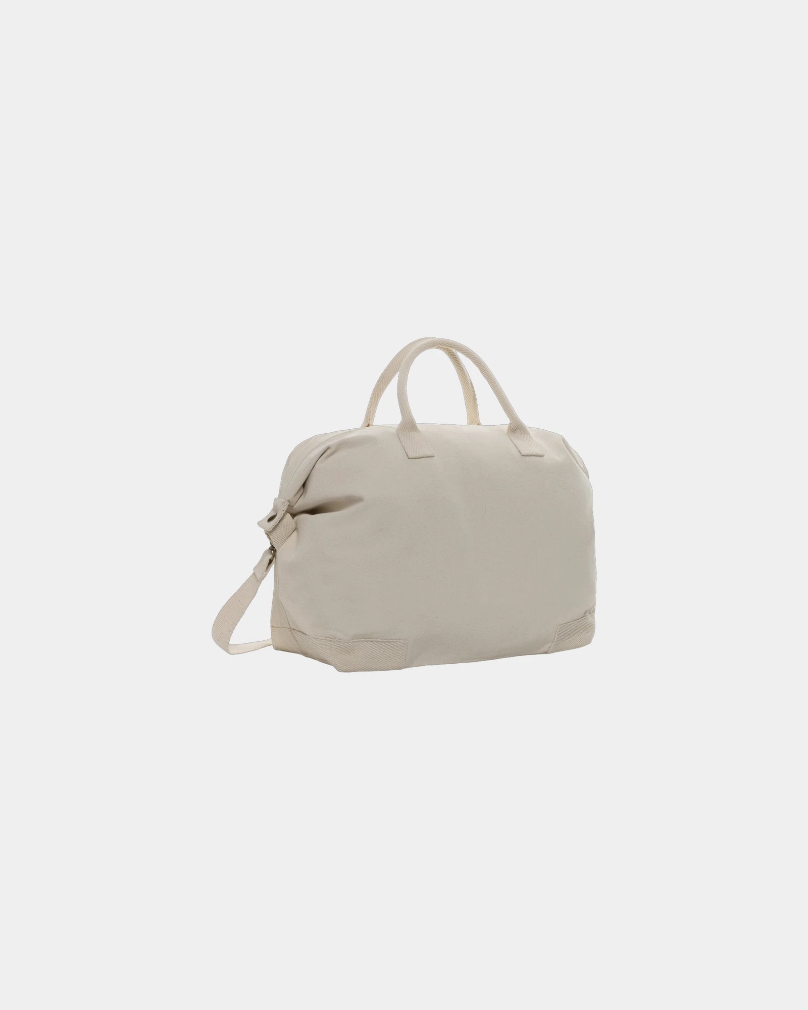 Custom recycled canvas weekend bag 40L - Off-White