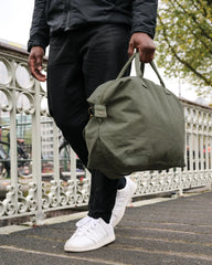 Custom recycled canvas weekend bag 40L - 18